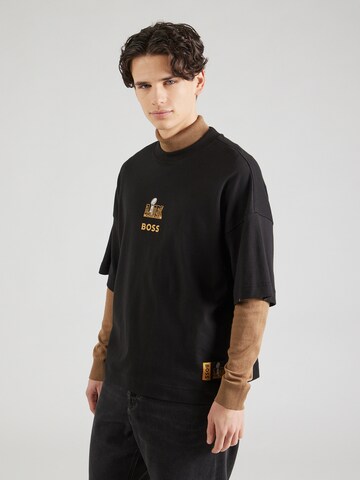T-Shirt 'Thorpe_NFL' BOSS en noir : devant