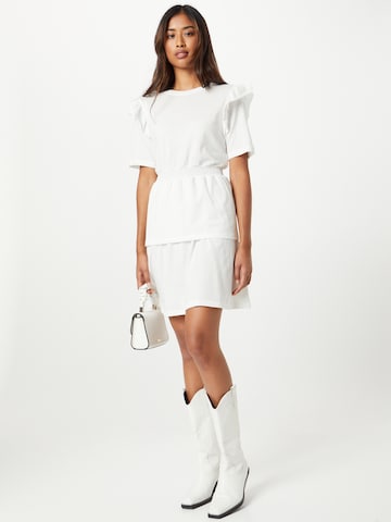 VILA Kleid 'RUFFLE' in Weiß