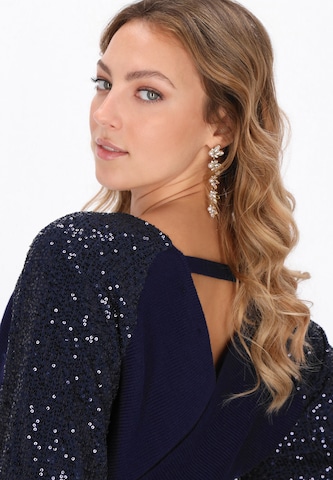 Robes en maille faina en bleu