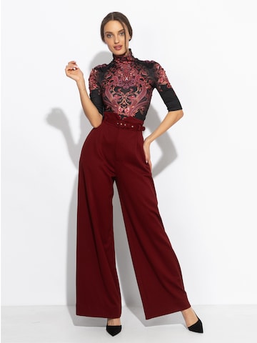 JIORO Wide Leg Hose 'ESSENTIALS' in Rot