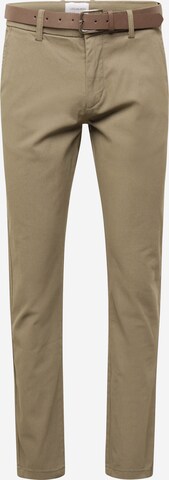 Pantaloni chino 'Superflex' di Lindbergh in verde: frontale