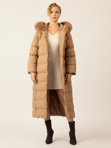 APART Winter Coat in Brown