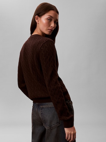 Calvin Klein Jeans Gebreid vest in Bruin