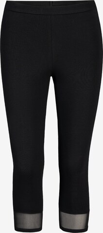 TEYLI - Skinny Leggings em preto: frente