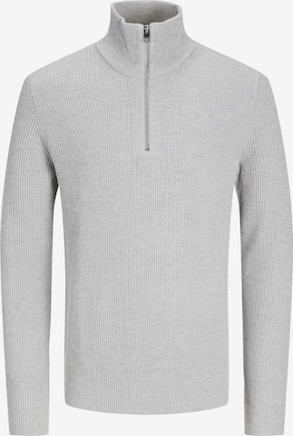 JACK & JONES Свитер 'JJEPerfect' в Серый: спереди