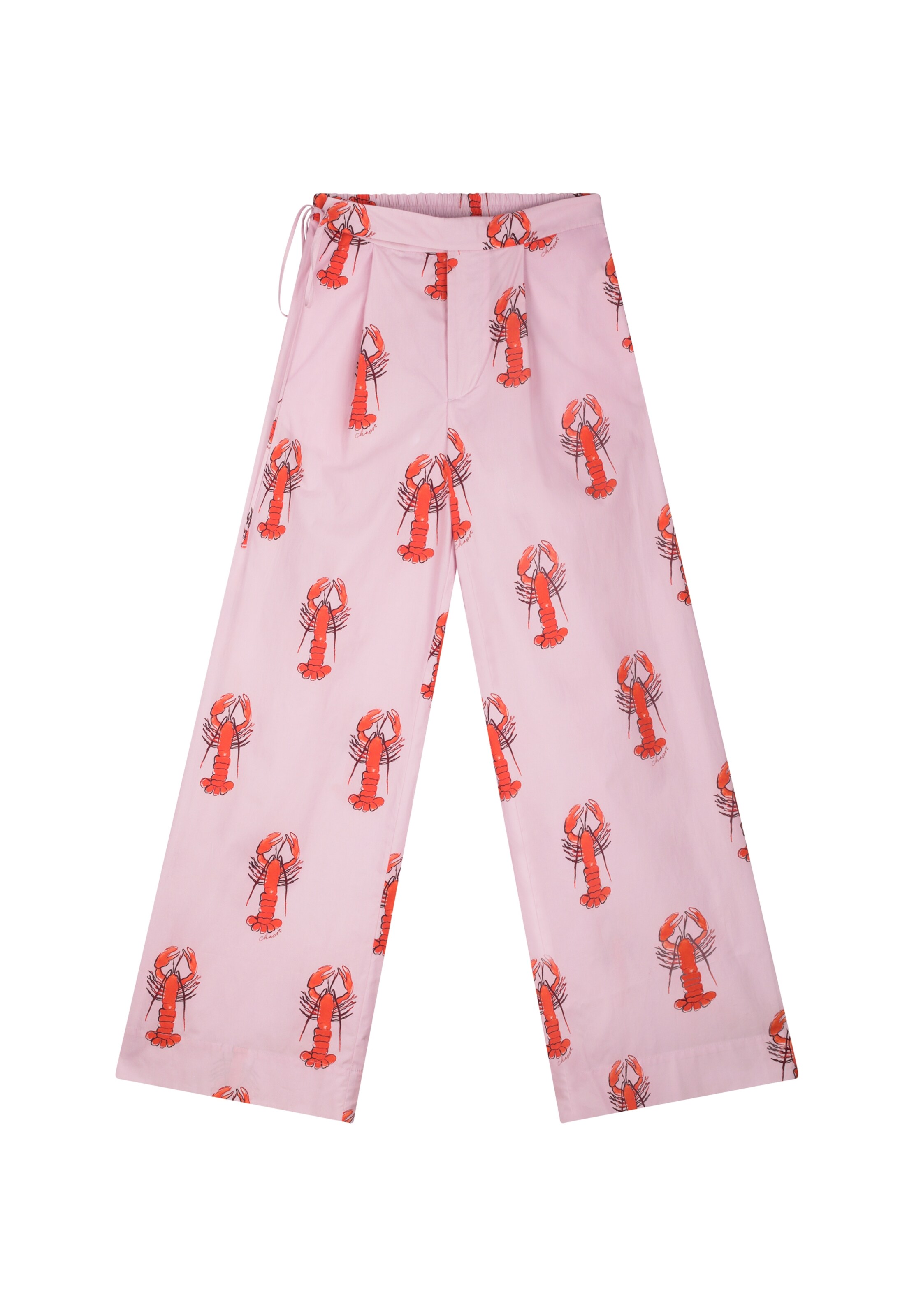 Fabienne Chapot Wide leg Pleat-front trousers in Pink: front