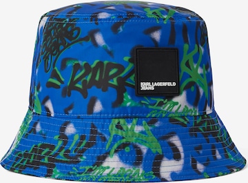 KARL LAGERFELD JEANS Hat ' X Crapule2000 ' in Blue: front
