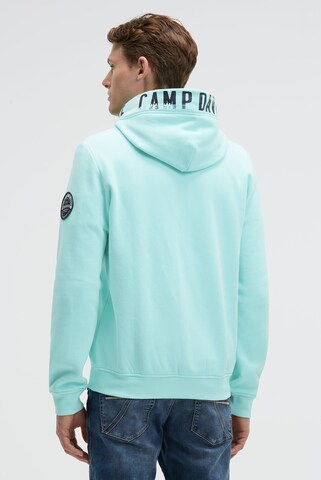 CAMP DAVID Sweatjacke in Blau