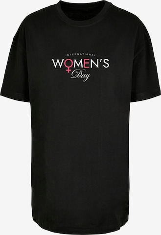 Merchcode T-Shirt 'WD - International Women's Day' in Schwarz: predná strana