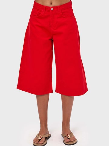IT'S BASIC Baggy Jeans 'BAGGY BERMUDA SHORT' in Red