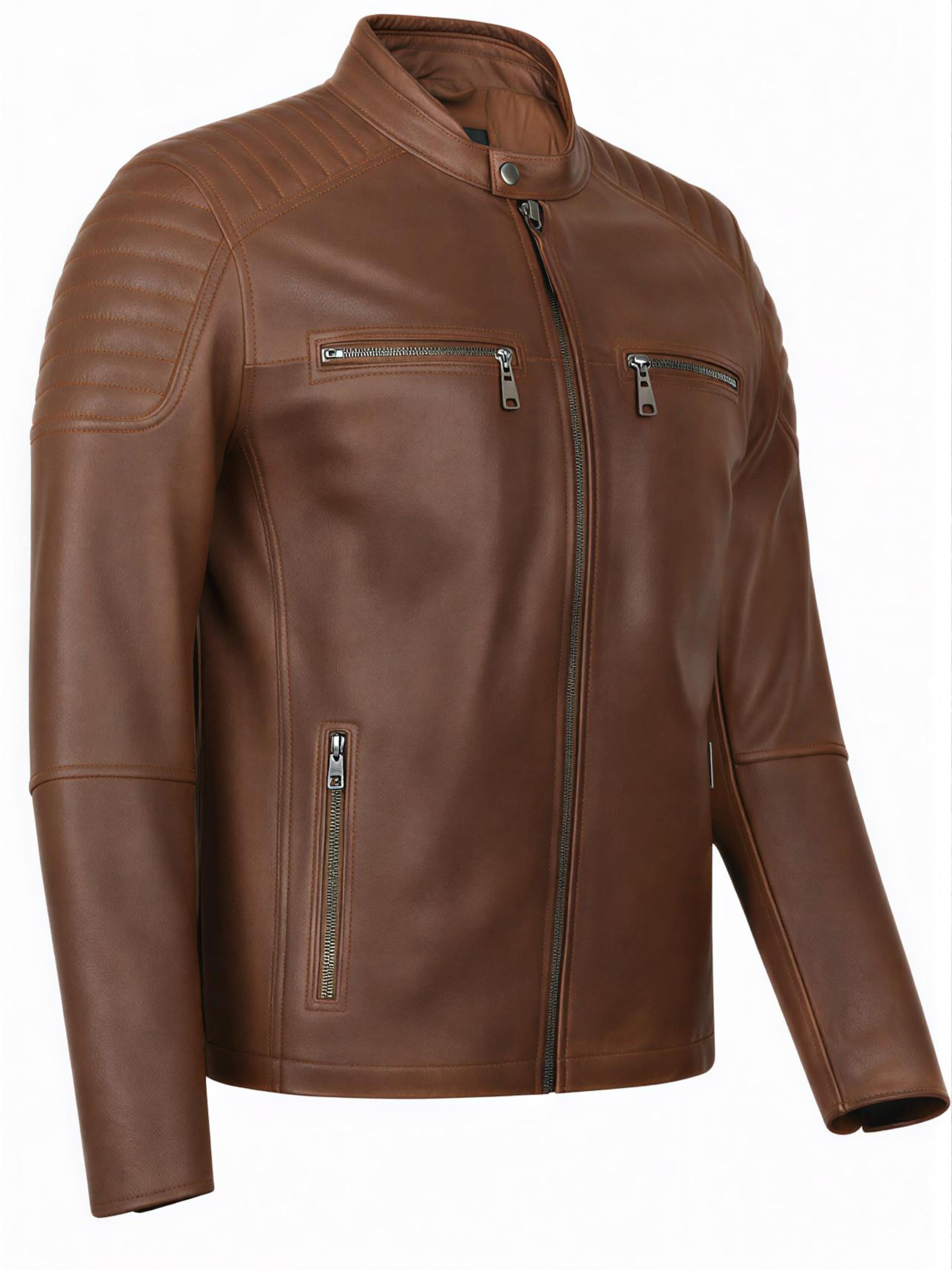 CYCAS D'OR Übergangsjacke 'HARRISSON'‌ in Braun: Vorderseite