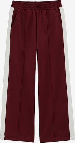 WE Fashion Wide Leg Housut värissä punainen: etupuoli