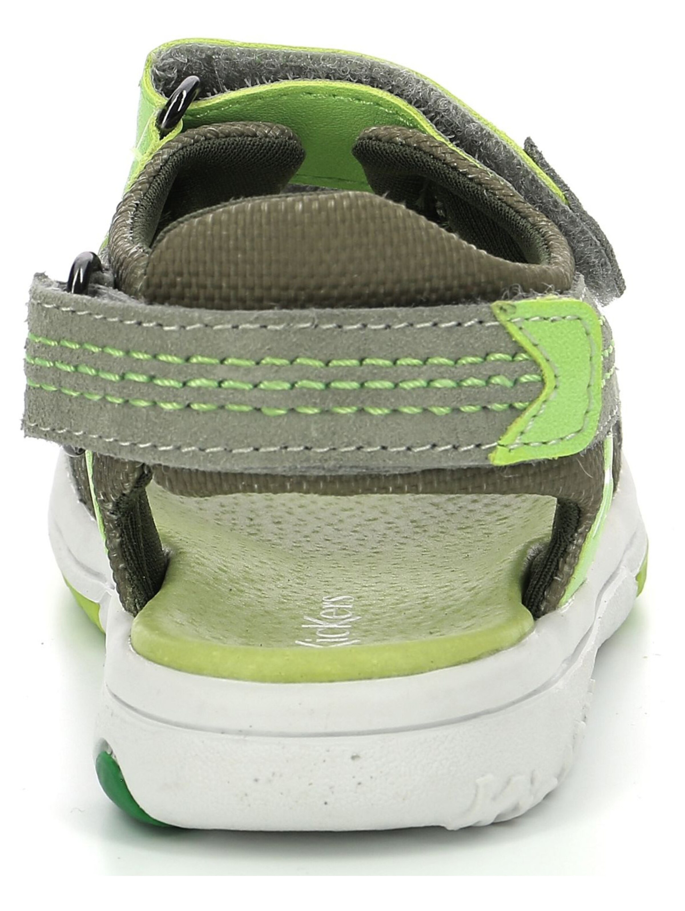 Calzatura aperta di Kickers in verde