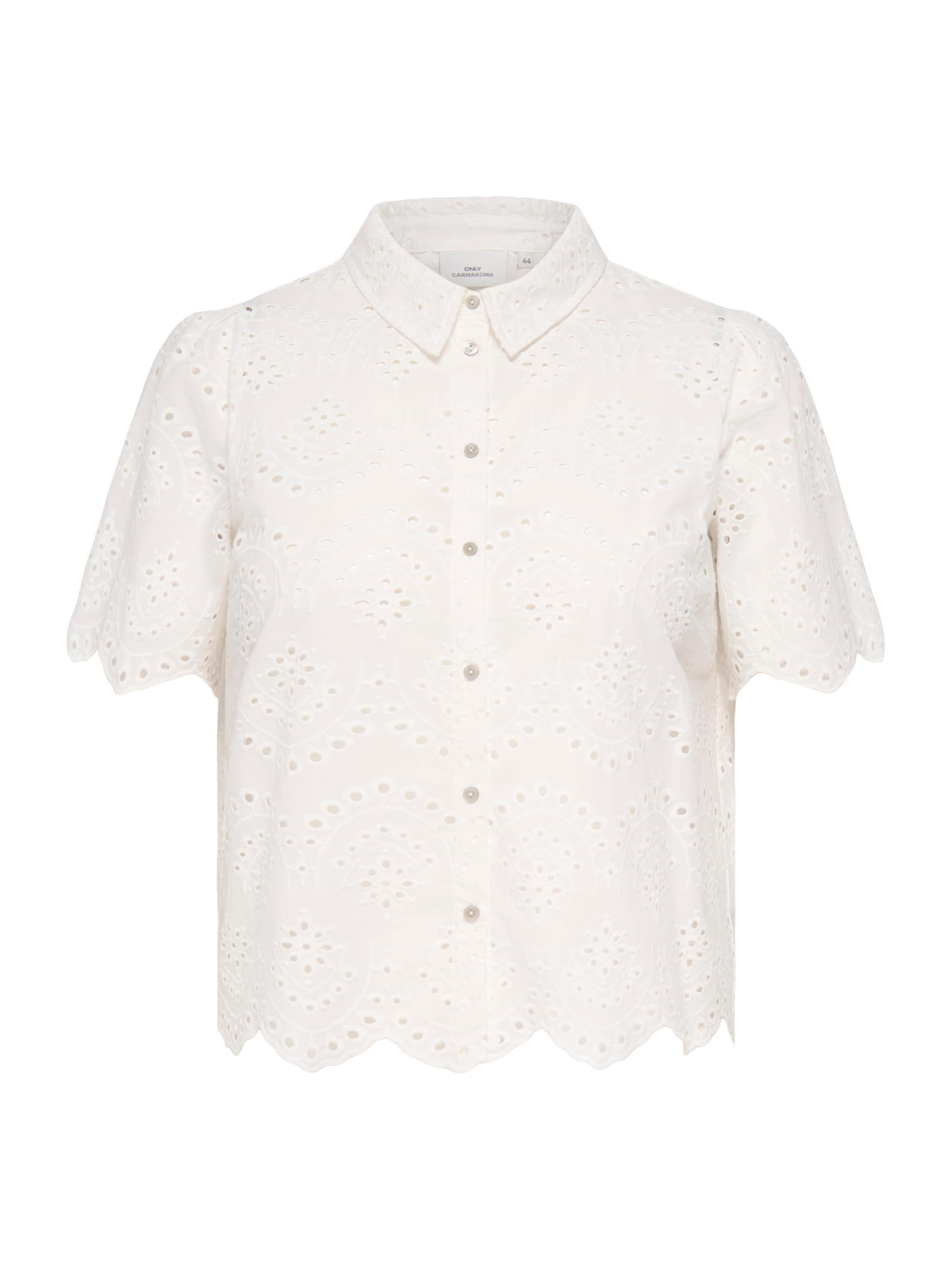Camicia da donna 'CARValais' di ONLY Carmakoma in bianco: frontale