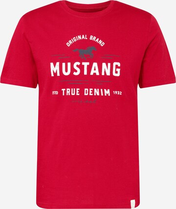 MUSTANG Shirt 'Alex' in Red: front