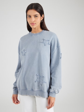 Monki Sweatshirt in Blauw: voorkant