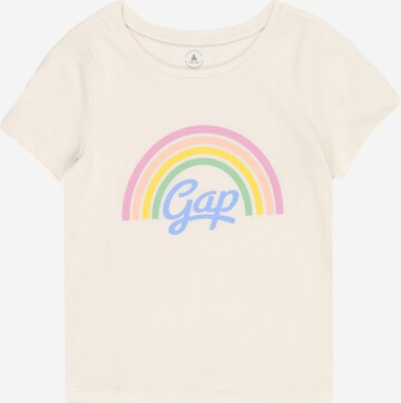 T-Shirt GAP en beige : devant