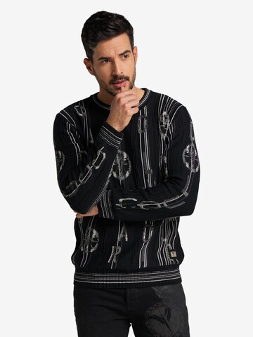 Carlo Colucci Sweater 'Cuccu' in Black: front