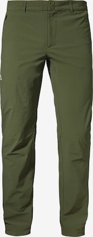 Regular Pantalon outdoor 'Hestad' Schöffel en vert : devant