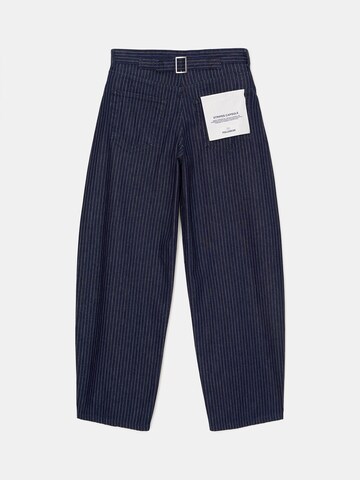 Pull&Bear Wide Leg Jeans in Blau