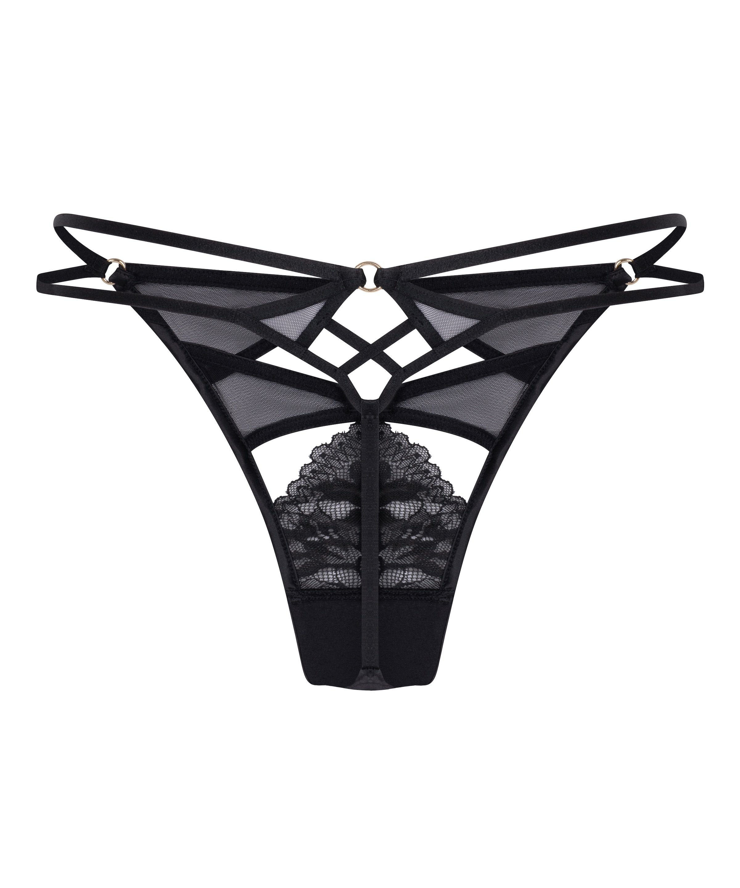 Hunkemöller String 'Amel' in Zwart