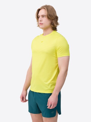 4F - Camiseta funcional en amarillo: frente