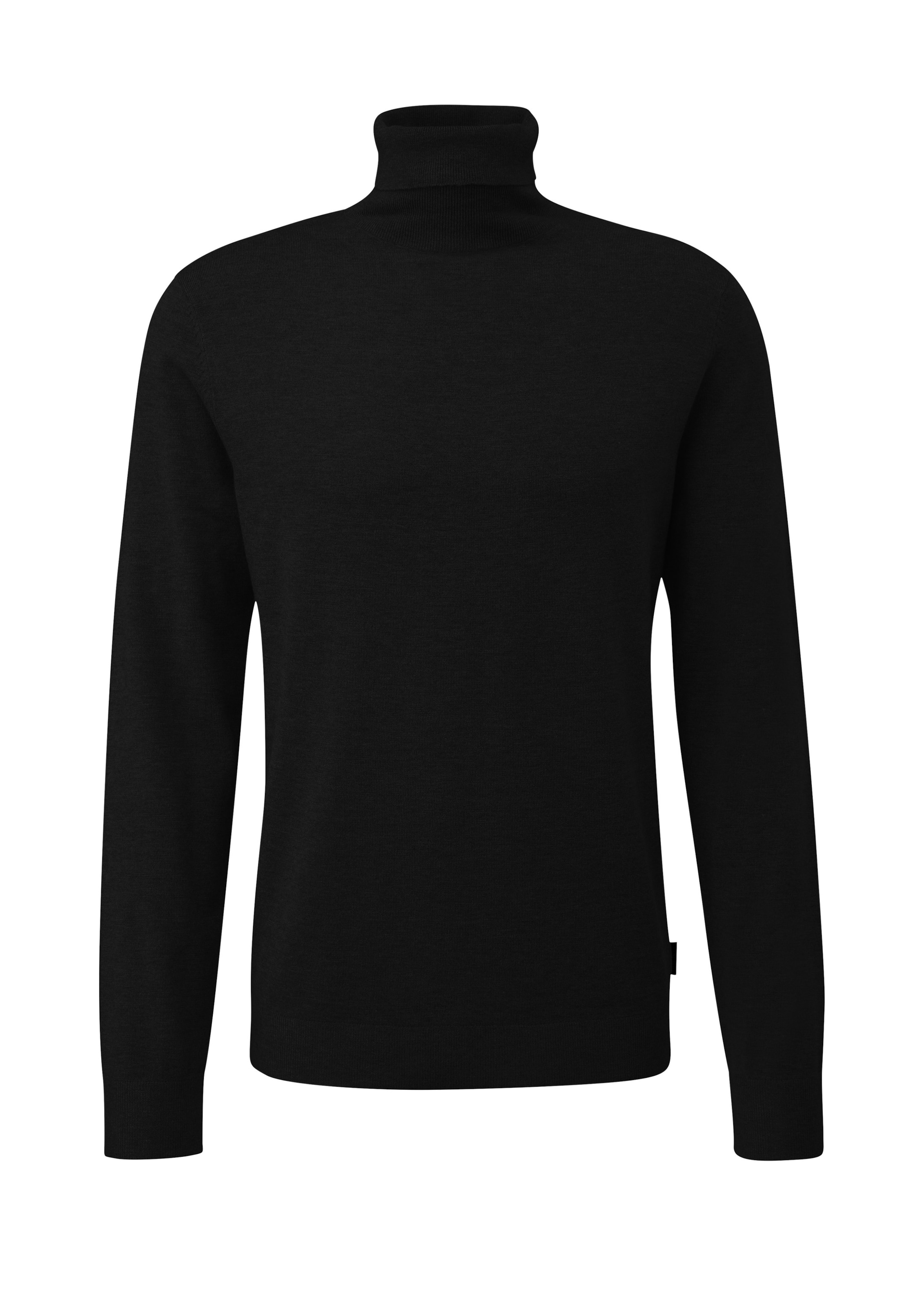 Pull-over QS en noir : devant