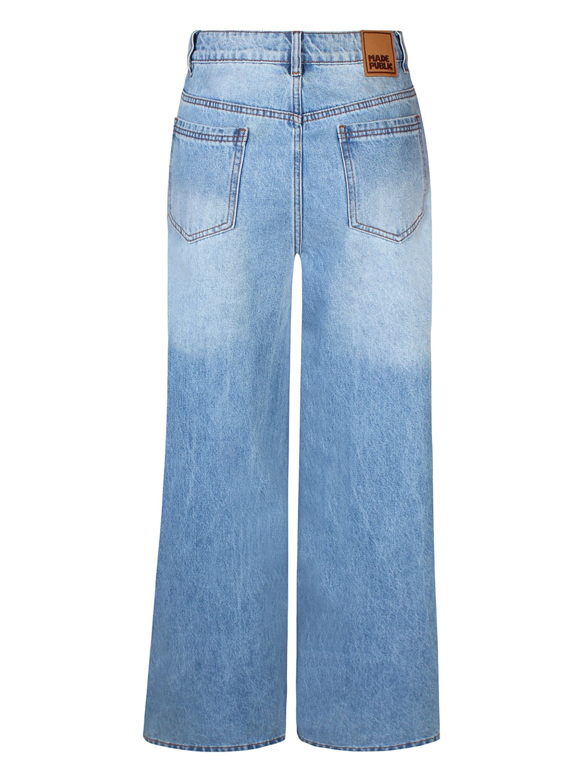 Wide Leg Jean 'Nova 003' Made Public en bleu