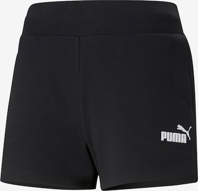 PUMA Calças de desporto em preto / branco, Vista do produto