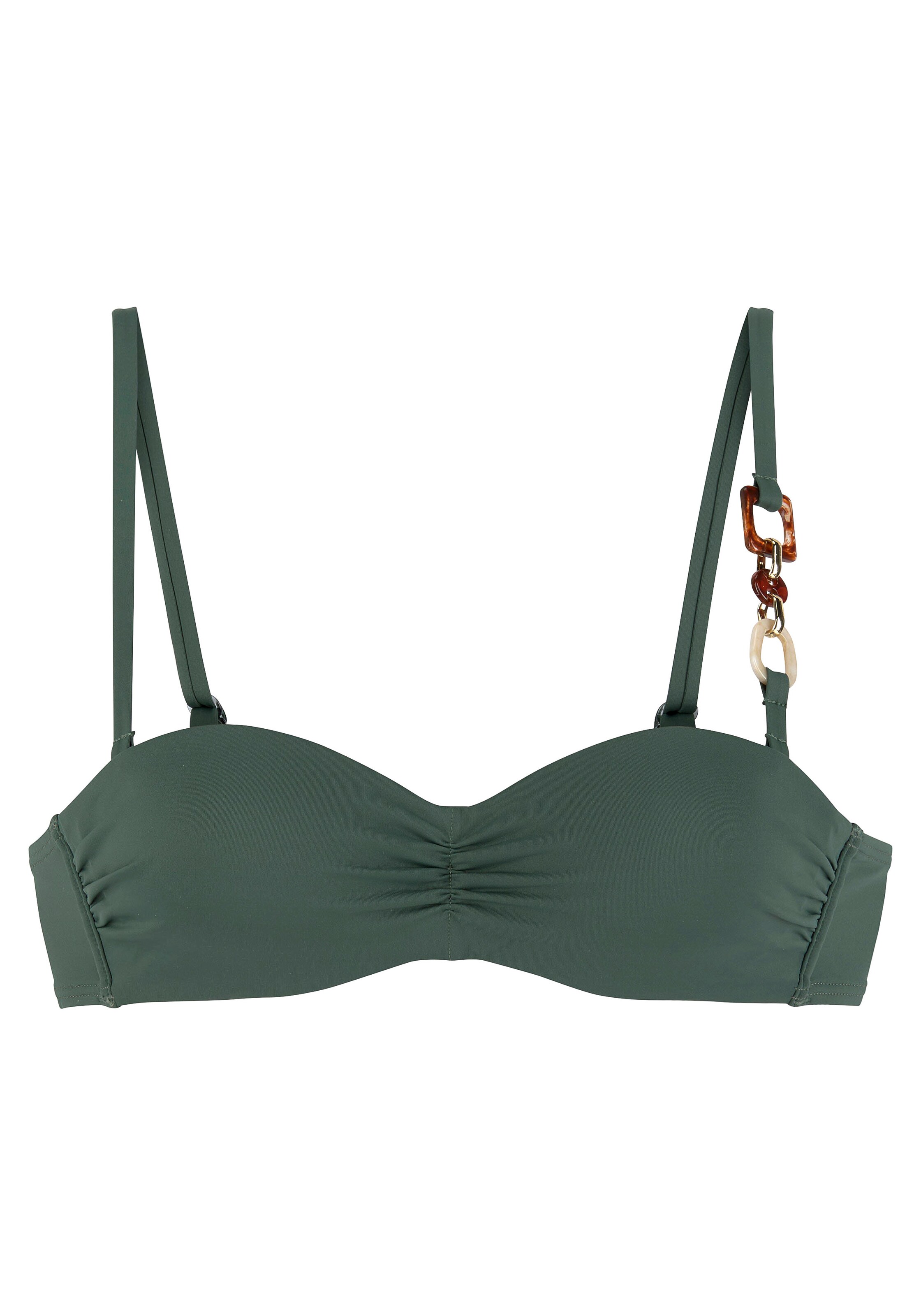 LASCANA Bikini Top in Green: front