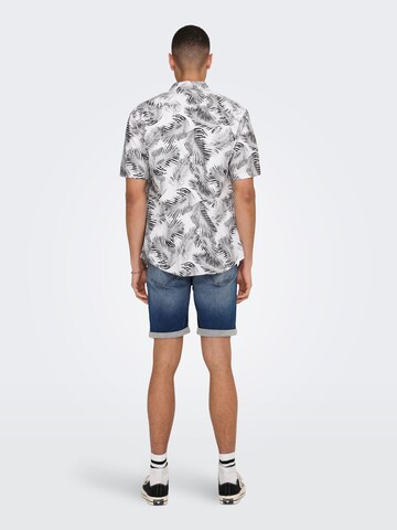 Only & Sons Regular fit Overhemd 'Bes' in Wit
