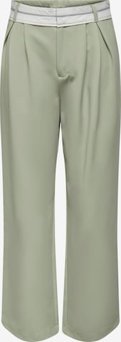 Loosefit Pantaloni con pieghe 'MALIKA' di ONLY in verde: frontale