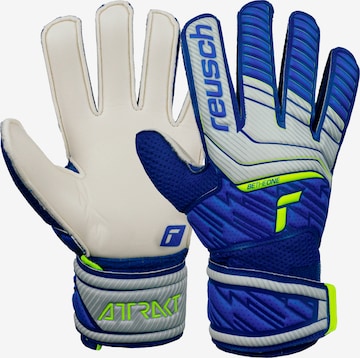REUSCH Sporthandschoenen 'Attrakt Solid Junior' in Blauw: voorkant