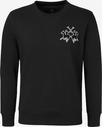 Sweat-shirt La Martina en noir : devant