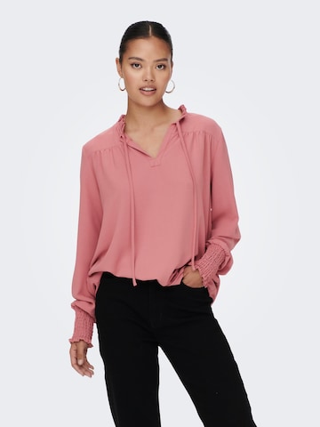 ONLY Blouse 'METTE EVA' in Pink: front