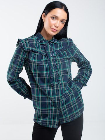 BIG STAR Blouse 'Frilo' in Blue