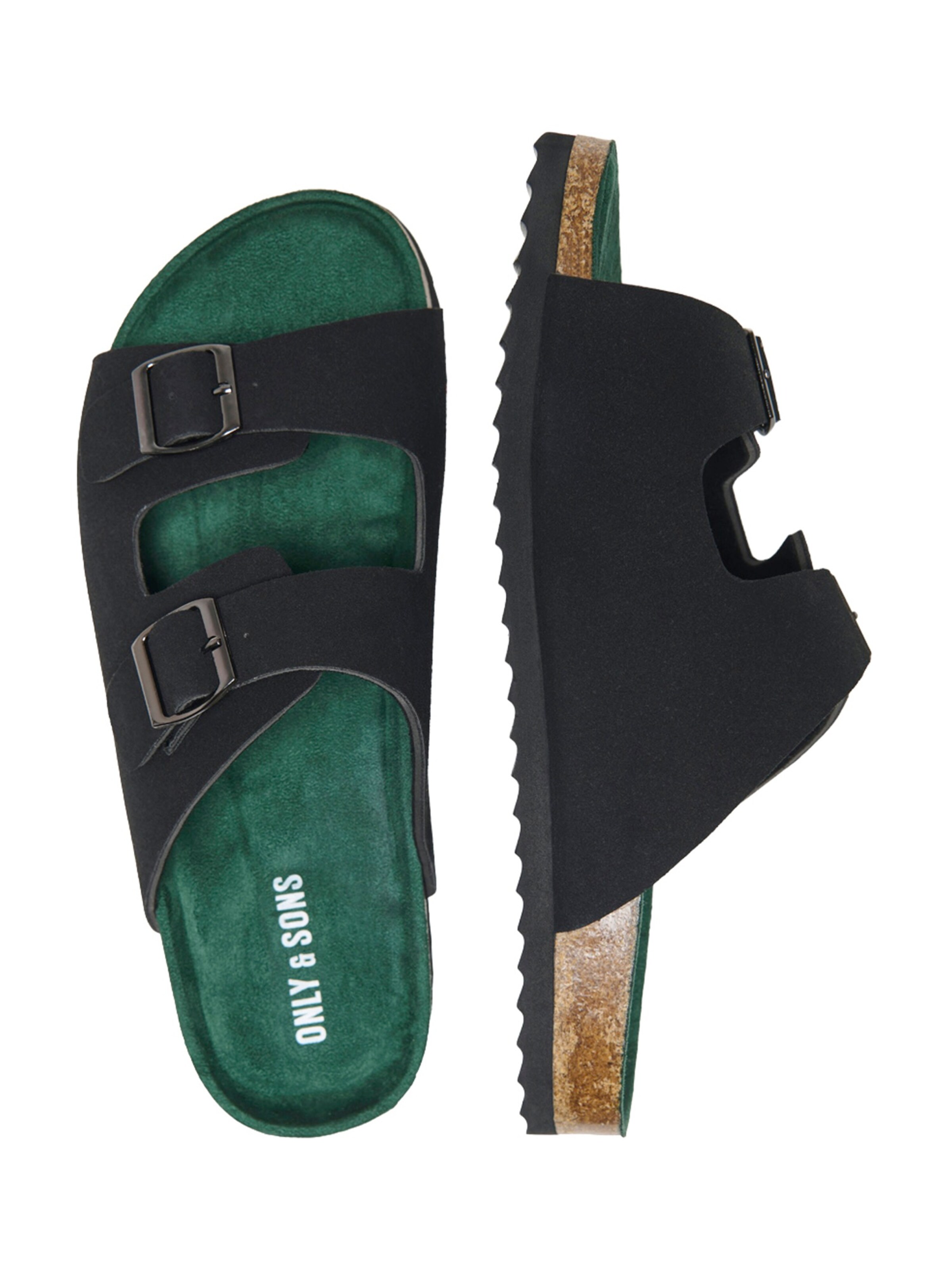 Only & Sons Klapki 'ONSSIMON' w kolorze czarny