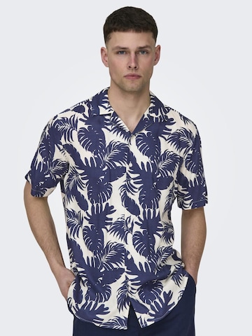 Only & Sons Regular fit Overhemd 'Dash' in Blauw: voorkant