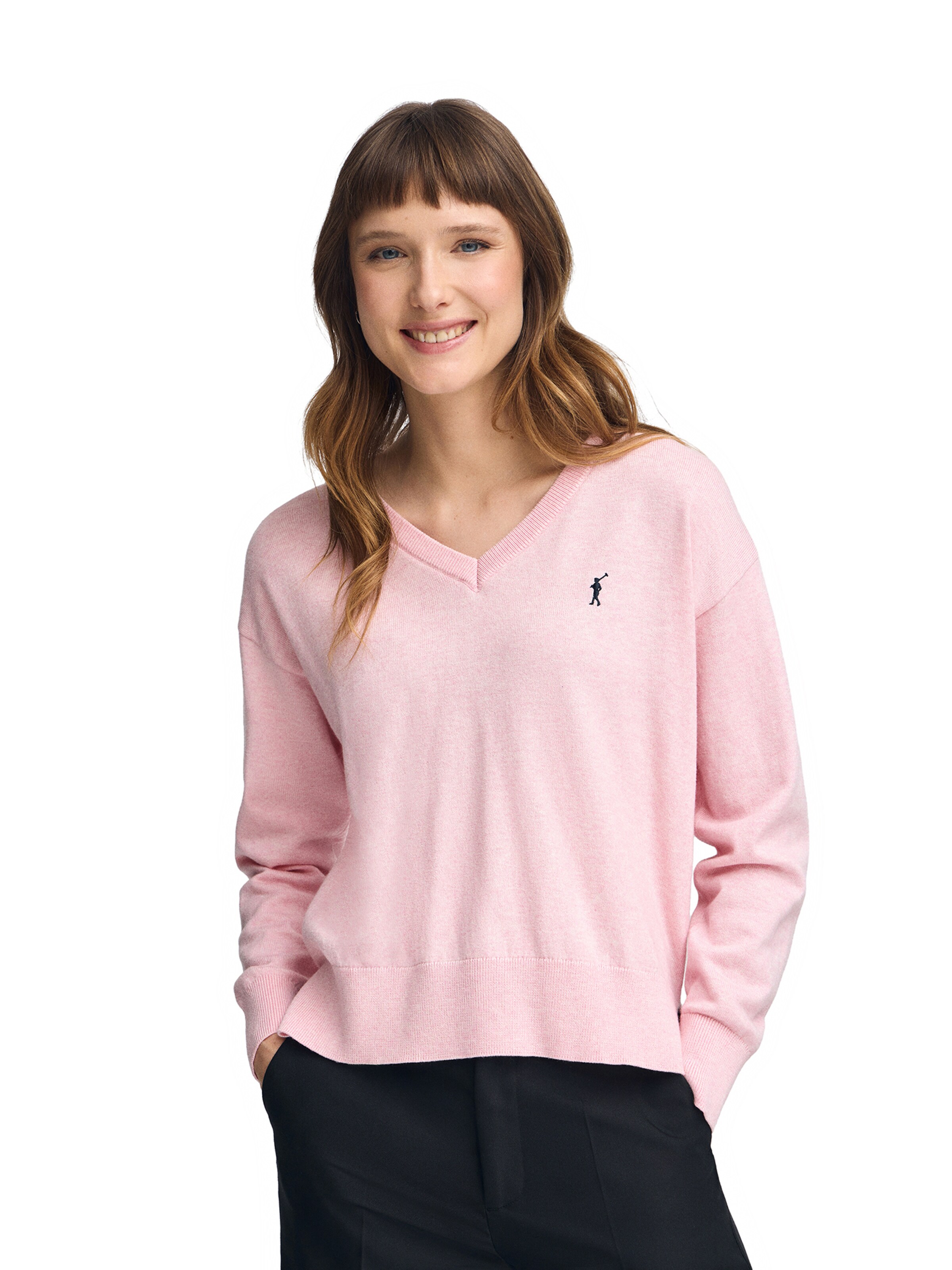 Polo Club Pullover in Pink: Vorderseite