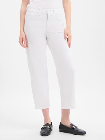 Cambio Regular Jeans 'Elia' in Wit: voorkant