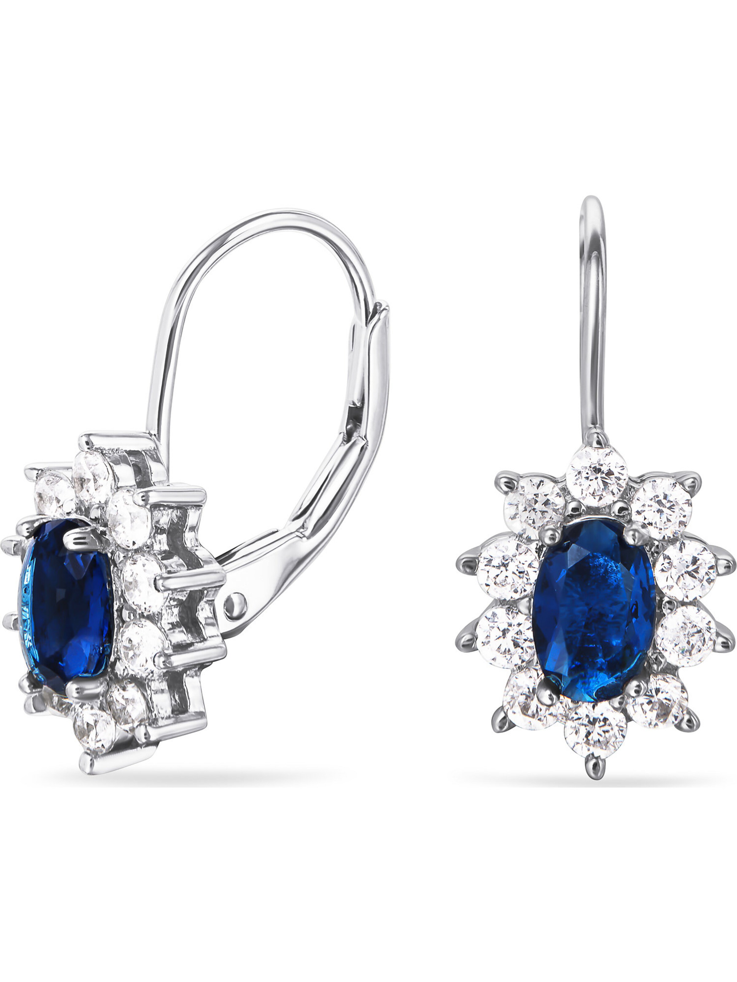 FAVS Earrings in Silver: front