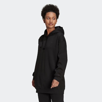 ADIDAS SPORTSWEAR Sportief sweatshirt 'All Szn Fleece Long' in Zwart: voorkant