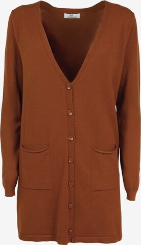 Influencer Knit cardigan in Brown: front