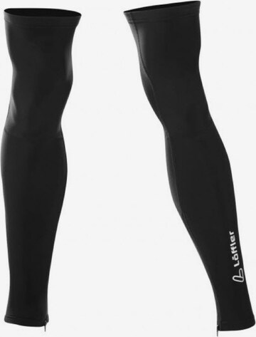 Löffler Leg Warmer in Black: front