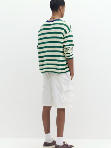 Pull&Bear Loosefit Cargobukser i hvid