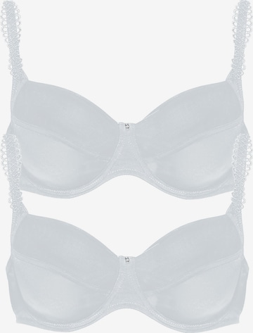 VIANIA T-Shirt BH 'Sally' in Weiß: Vorderseite