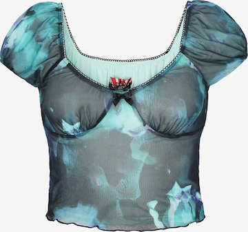 myMo ROCKS - Blusa em azul: frente