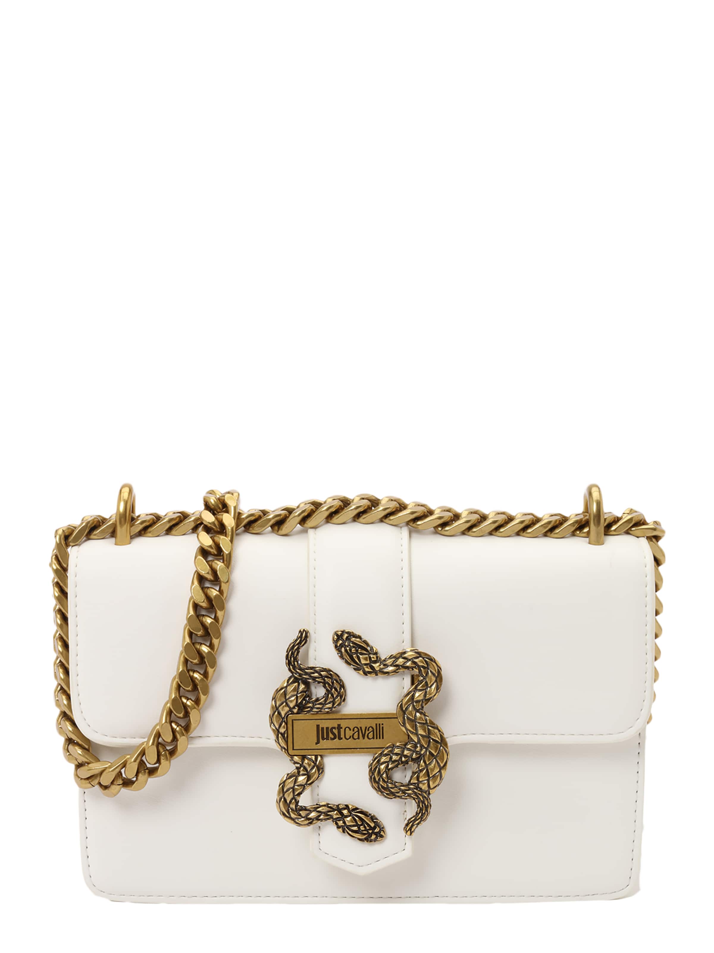 Just Cavalli Umhängetasche 'ICONIC SNAKES' in Weiß: Vorderseite