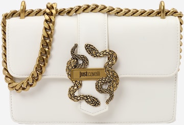 Just Cavalli - Bolso de hombro 'ICONIC SNAKES' en blanco: frente
