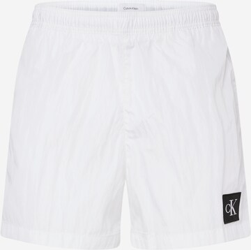 Calvin Klein Swimwear Zwemshorts in Wit: voorkant